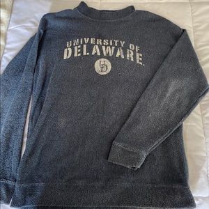 University of Delaware terry cloth pullover